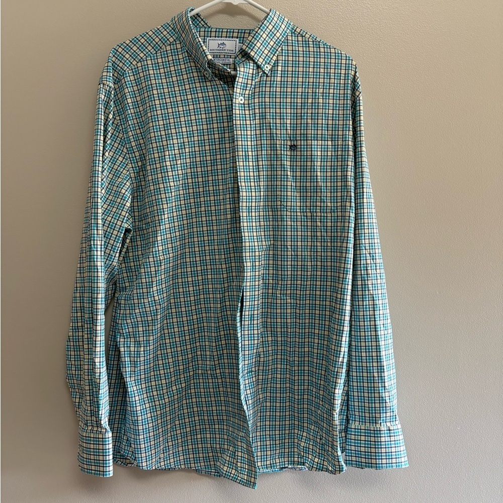 Southern Tide Multicolor Plaid Button Down Shirt